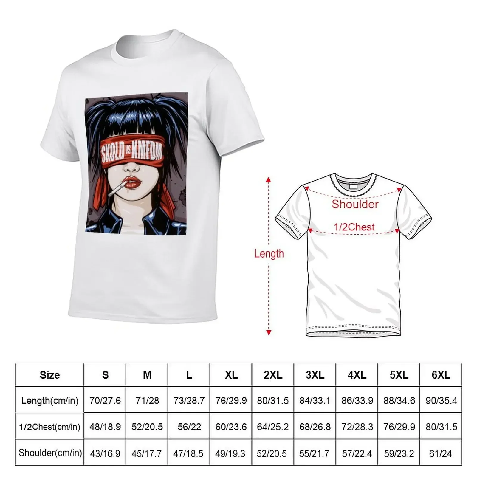 KMFDM Skold Album Cover Music Industrial T-Shirt Blouse summer top Men's t-shirt