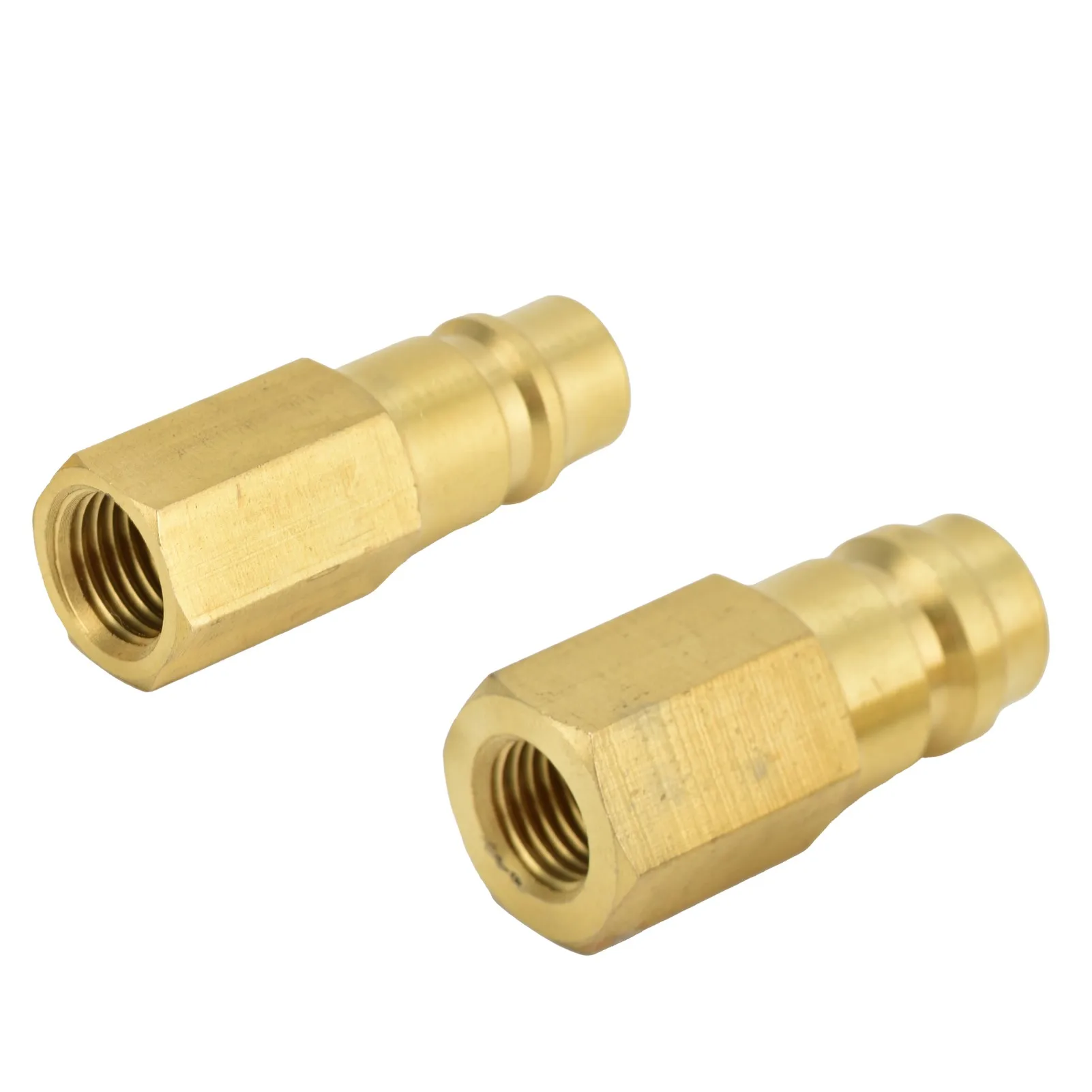 ZK40 2Pcs R134A Air Conditioning Adapter 1/4SAE High Pressure Converter Coupler Connector