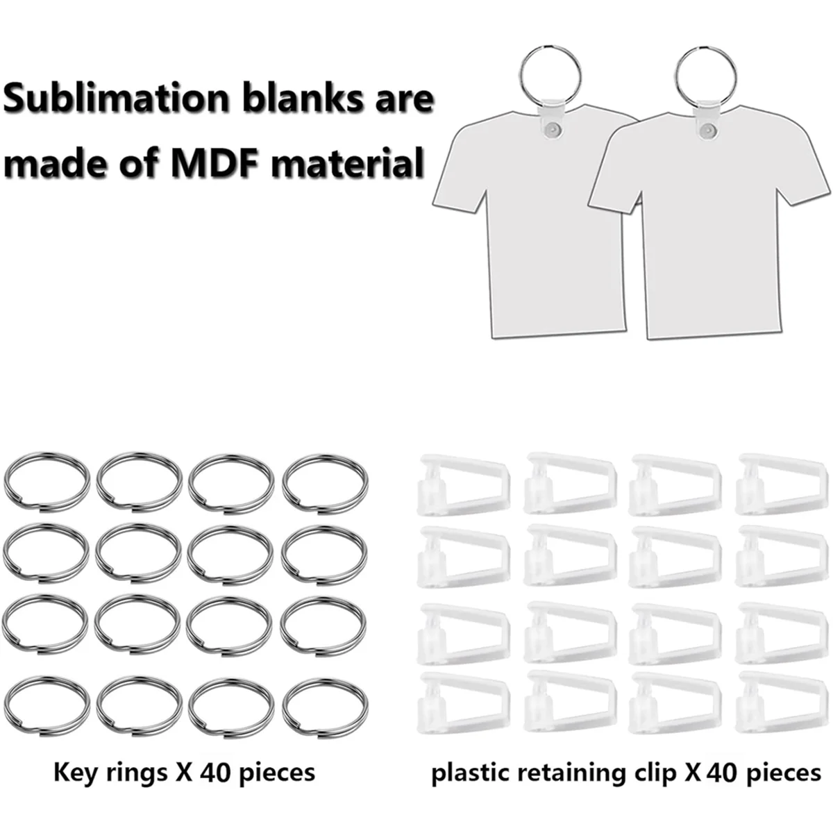 

40 упаковок, сублимационные заготовки для ключей