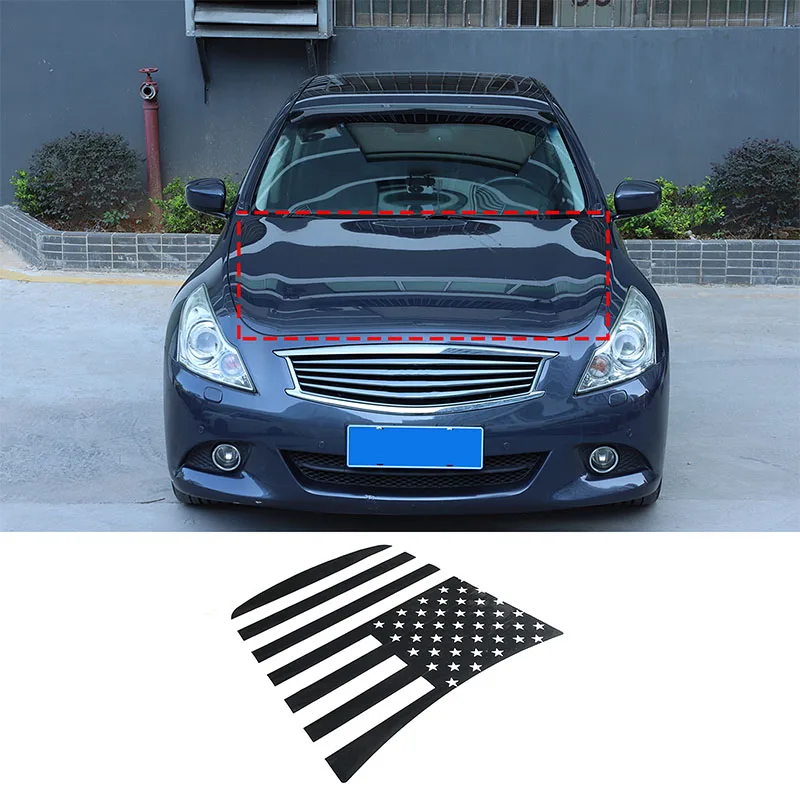 

For Infiniti G Series 2007-2013 PVC material car hood sticker exterior molding modification accessories