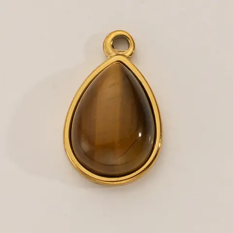 2-5 पीस स्टेनलेस स्टील वाटर ड्रॉप बटरफ्लाई क्रॉस प्राकृतिक स्टोन पेंडेंट DIY फैशन ज्वेलरी एक्सेसरीज मैन्युफैक्चरिंग सप्लाई 8 best sales आभूषण आकर्षण - №8