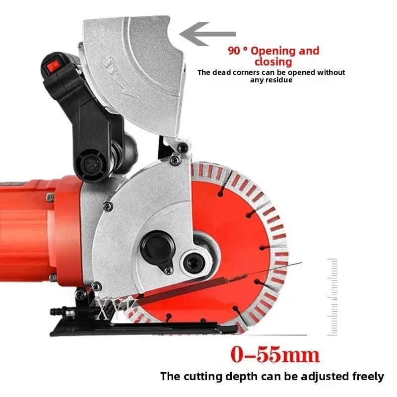 Portable Concrete Brick Wall Chaser Cutters Easy To Carry Lightweight Design For Wall Grooving Construction And Renovation Using