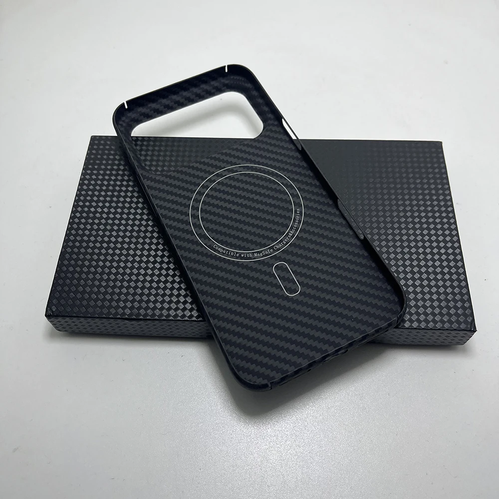 

Real carbon fiber for magsafe magnetic for iphone 17 pro max case Aramid fiber Full Coverage cover for iphone 17 pro carbon case