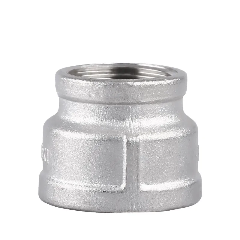 

1/4" 1/2" 3/4" 1" 1-1/4" 1-1/2" 2" BSP female to female Thread Reducer 304 Stainless Steel Pipe Fitting Connector Adpater