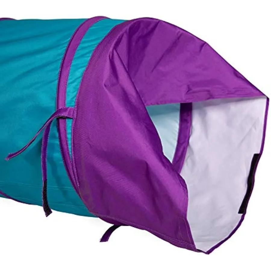 Pacific Play Tents 20507 기관용 놀이 터널 6' x 19" 직경 - 청록색 보라색