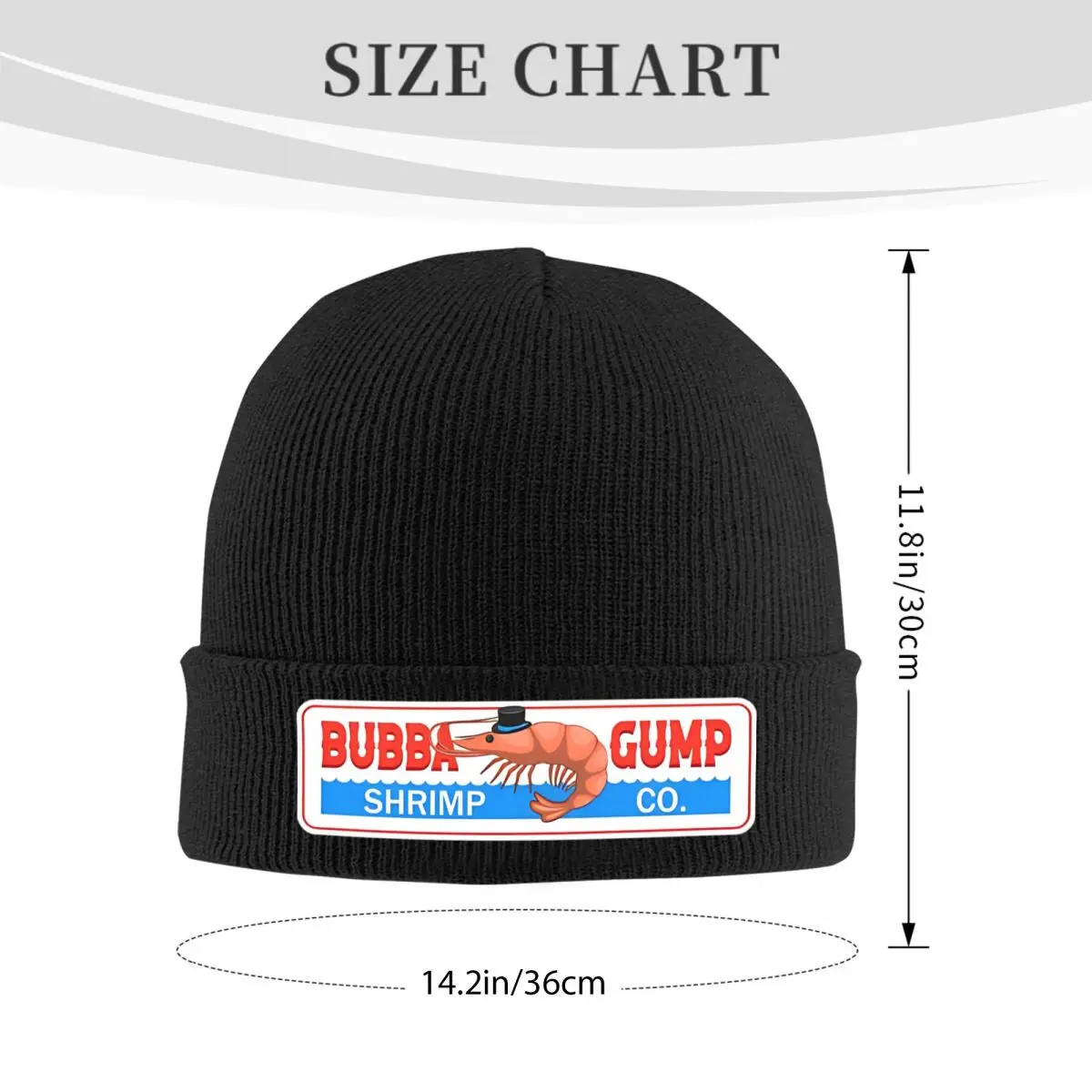 Шапки Bubba Gump, осенне-зимняя шапка, модные шапки с изображением креветки и Форреста из фильма Geek, мужские и женские Акриловые шапки