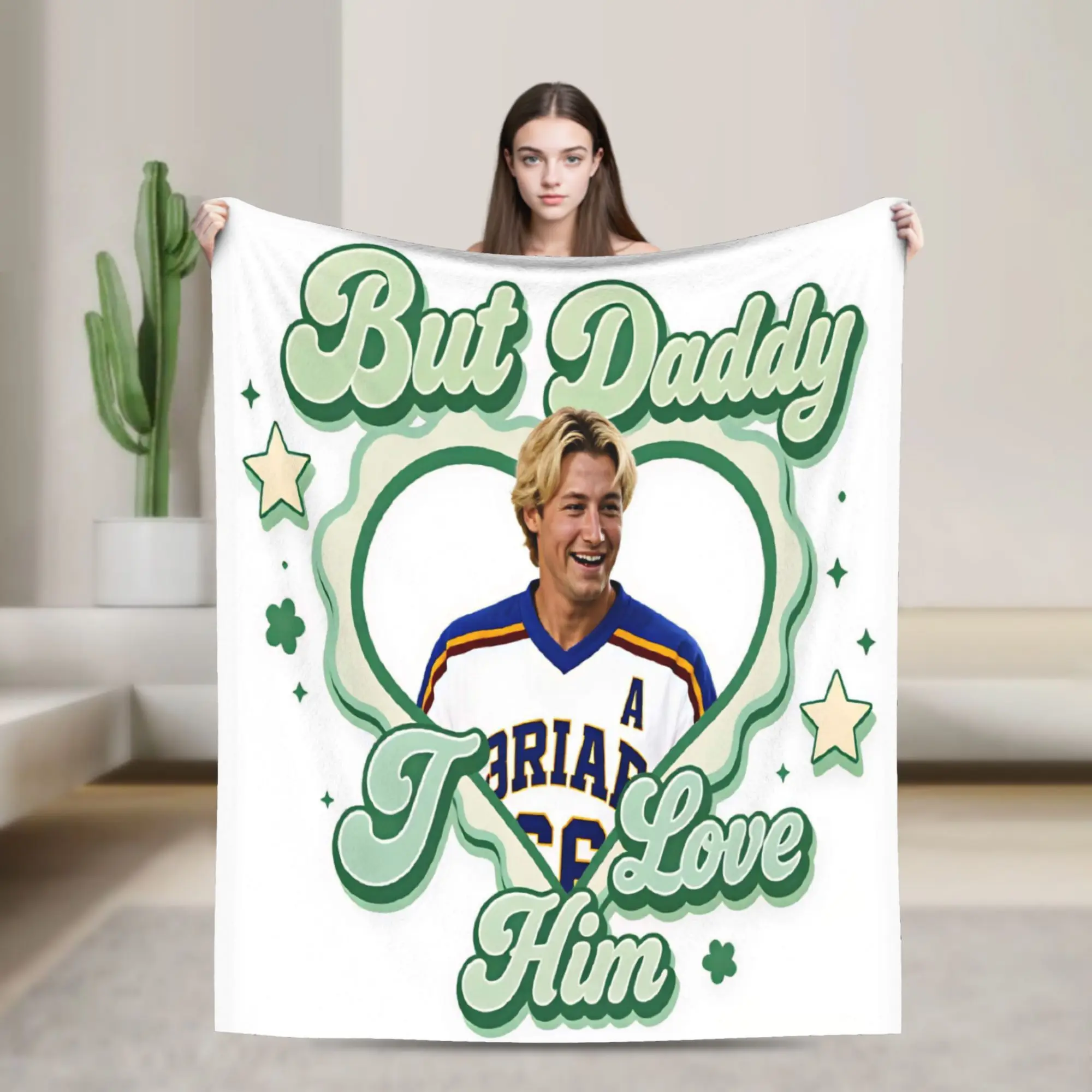 But Daddy I Love Him Di Laurentis Poster Soft Comfy Blanket For Couch Bed  Pattern Throw Blanket Plane Travel Flannel Bedspread