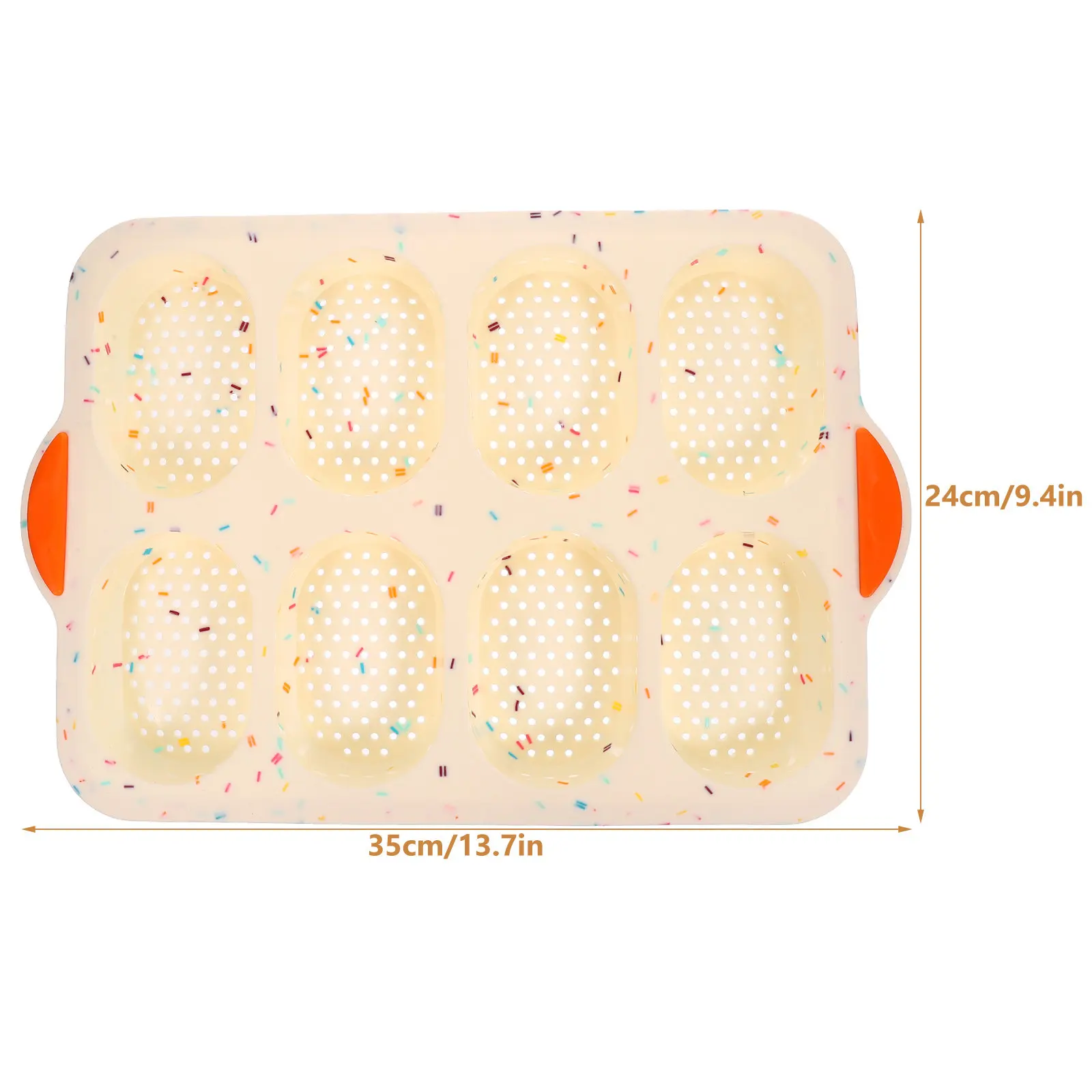 Silicone Cake Baking Pan - Non-Stick, Food-Safe, Reusable Mold for Scones, Truffles, Yogurt, Ice Cubes