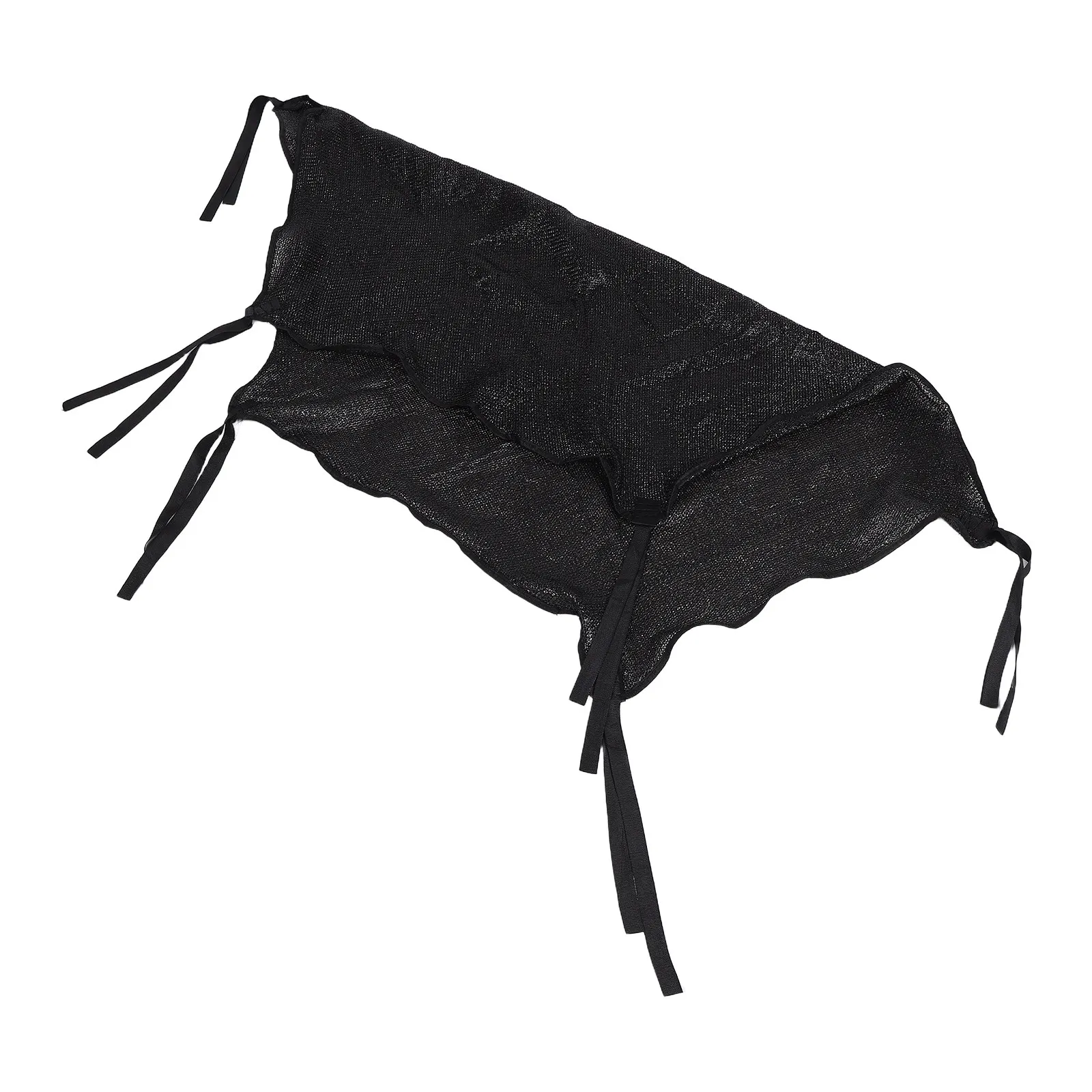 Outdoor Trampoline Shade Cover 6Ft Heavy Duty Sunshade Net Uv Protection Heat Resistant PP Material Easy Install Weatherproof