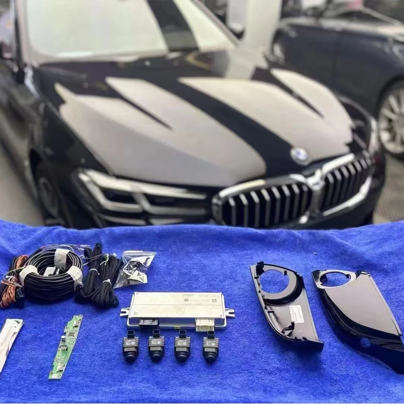 Original para bmw série 5 g30 360 câmera de backup à prova dwaterproof água sensor imagem ccd para 525 530 bmw g30 carros com sistema carro ids id6 1d7