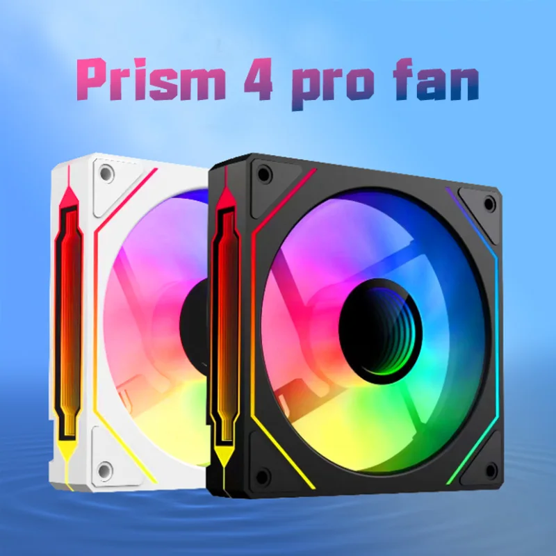 CX FUTRUE A 12-centimeter prism case cooling fan supports ARGB lighting synchronization function. The silent fan is equipped wit