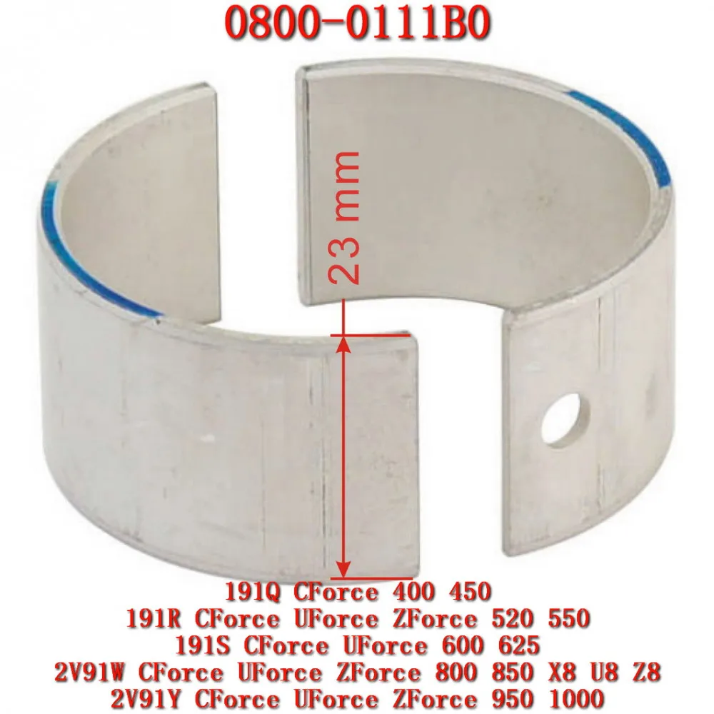Niebieska tuleja łożyska wału korbowego 0800-0111B0 450 cm3 do CF Moto CF400 500 600 800 1000 CFMoto CForce 450 550 600 800 850 1000