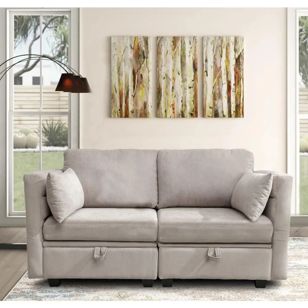 "57" Loveseat Sofa … - image