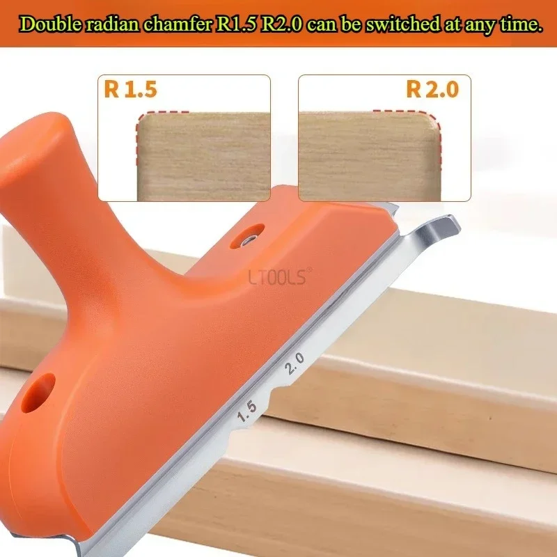 3 in 1 Wooden Boards Special Shape Deburring Curved Plate Chamfer Rounded Edge Banding Trimming Woodworking Special Rounded Tool