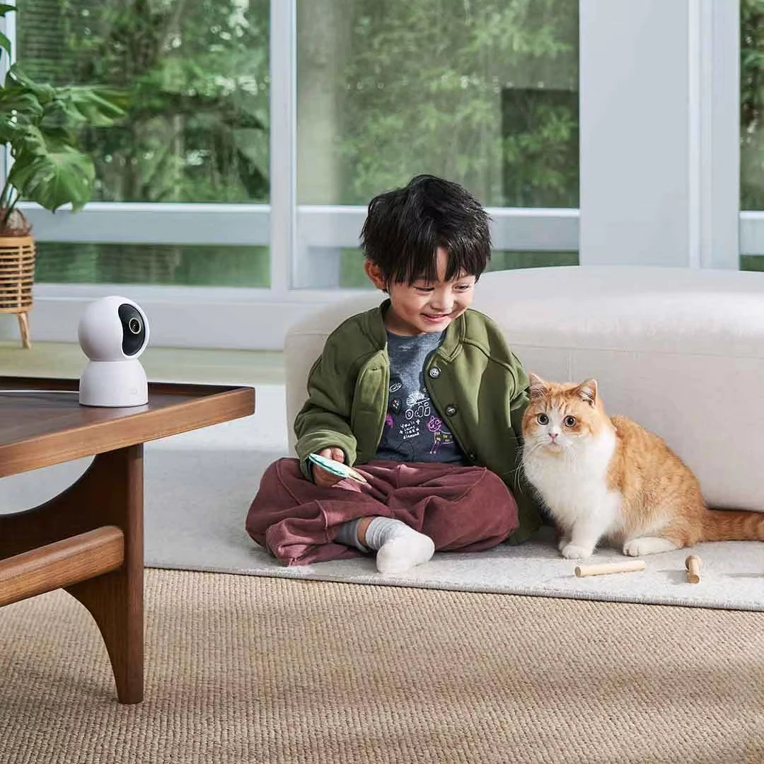 Xiaomi Smart Camera 4 Wi-Fi dual-band 6 8MP 4K HDR Monitoraggio AI Visione notturna Audio bidirezionale ​   Telecamera per animali domestici con baby monitor per la sicurezza domestica