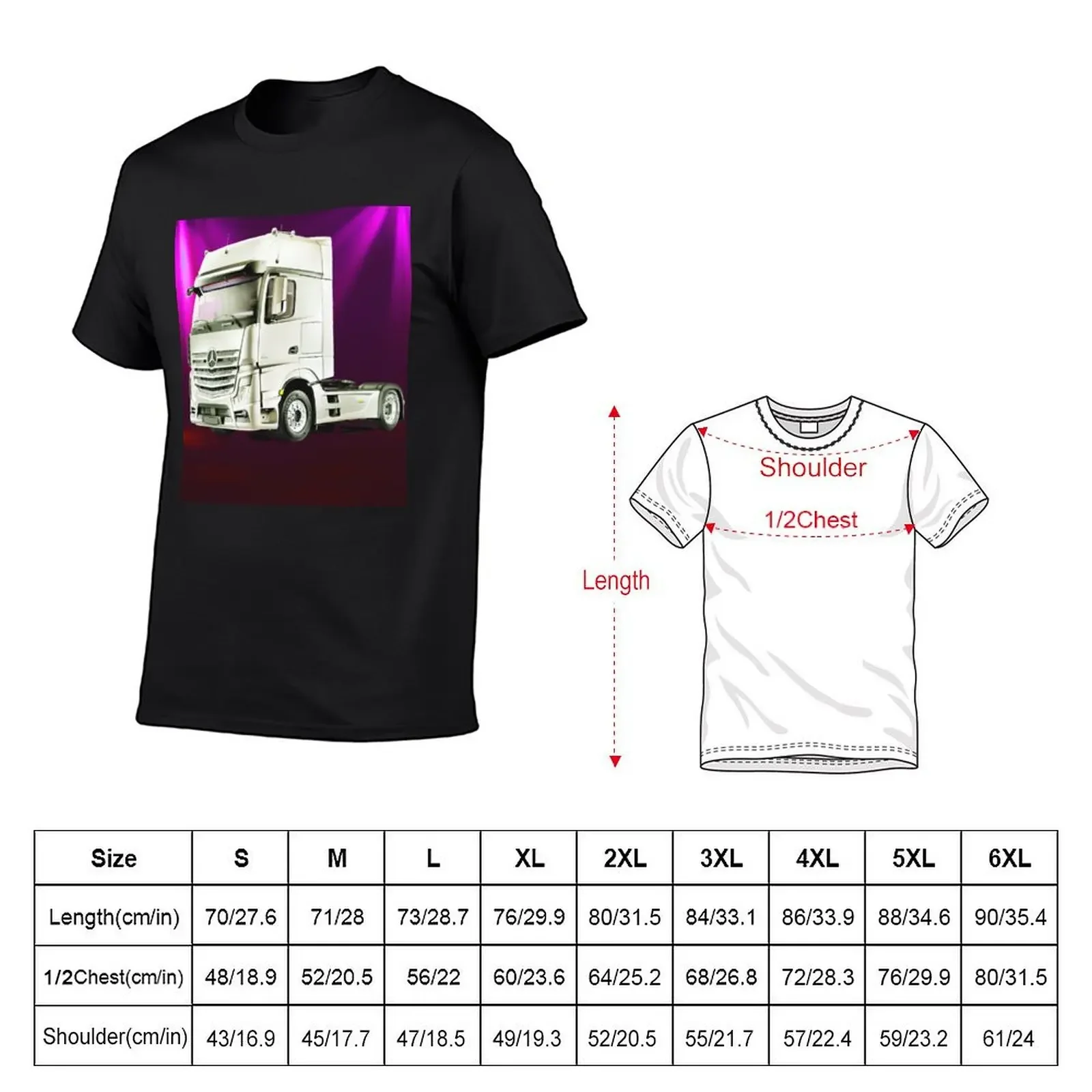 Actros Truck trucking design T-Shirt tops basketball graphic tees tees mens designer t shirt