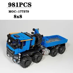 Building Block MOC-177379 Arctic Truck 8x8 Construction Model 981PCS Adult and Children's Birthday Toys Christmas Creative Gifts