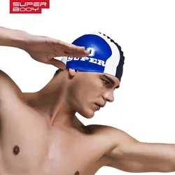 Professional Printed Silicone Swimming Cap for Men and Women, Multi-Color, Waterproof, Europe and the United States, New