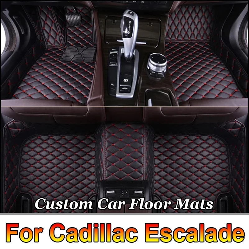 

Автомобильные коврики для Cadillac Escalade Seven Seats 2017 2018, пользовательские автомобильные подушечки для ног, автомобильный ковер, аксессуары для интерьера