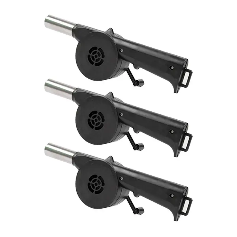Hand BBQ Fan Outdoor BBQ Fan Air Blower For Barbecue Picnic Manual Crank Grill BBQ Fan Fire Bellows BBQ Tools-AT64
