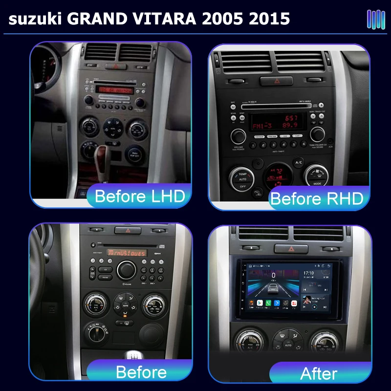 AI VOICE roadivox Android car radio for suzuki GRAND VITARA 20052015 stereo GPS Navigation video Multimedia Player tape recorder