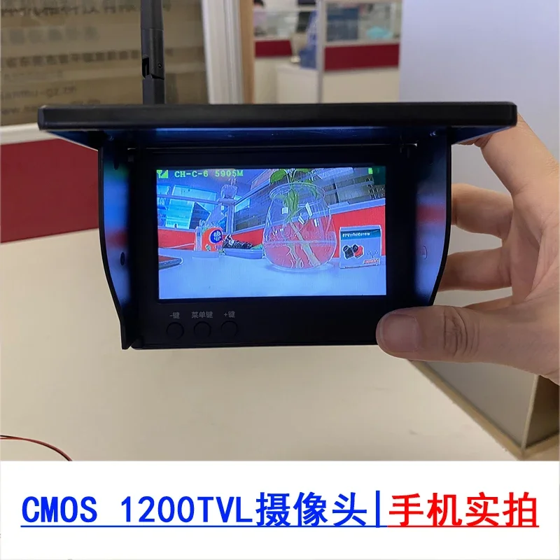 Newest Mini DVR HD Video Red Recorder Recording or Snapping Photos and FPV 5 inch Monitor Screen with Shading Cover for RC Drone