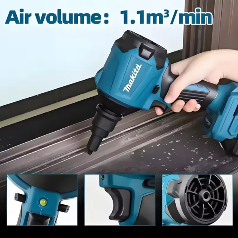 🪳Makita🪳🪳🪳 DAS180 drill 18v brush rechargeable air dust collector cleaning blowing wireless lithium battery inflato DAS180 M