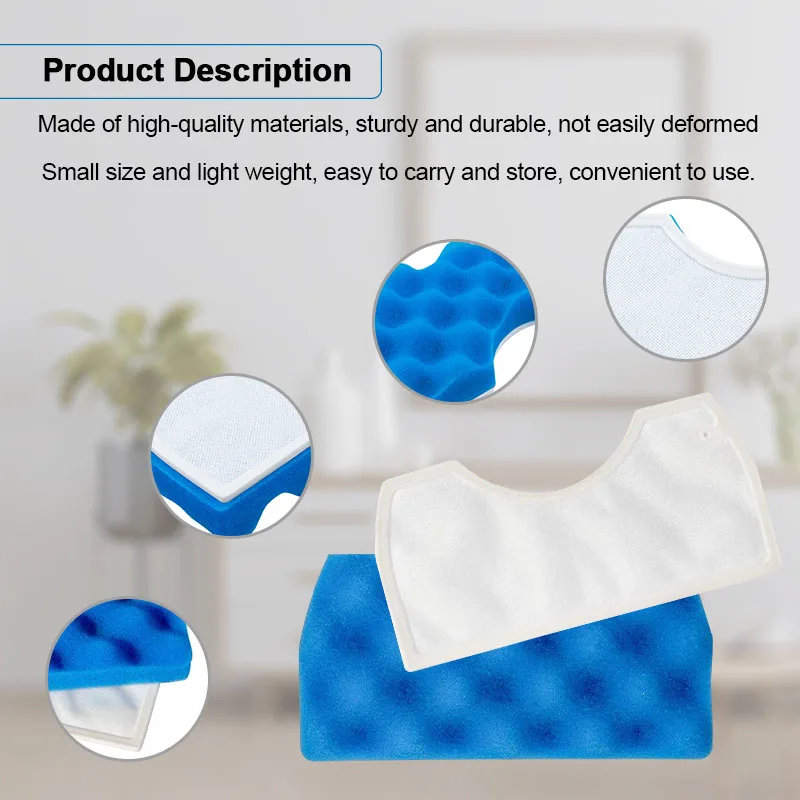 Blue Sponge Hepa Filter element Kit for Samsung DJ97-01040C SC43 SC44 SC45 SC47 Series Robot Vacuum Cleaner Parts Accessory