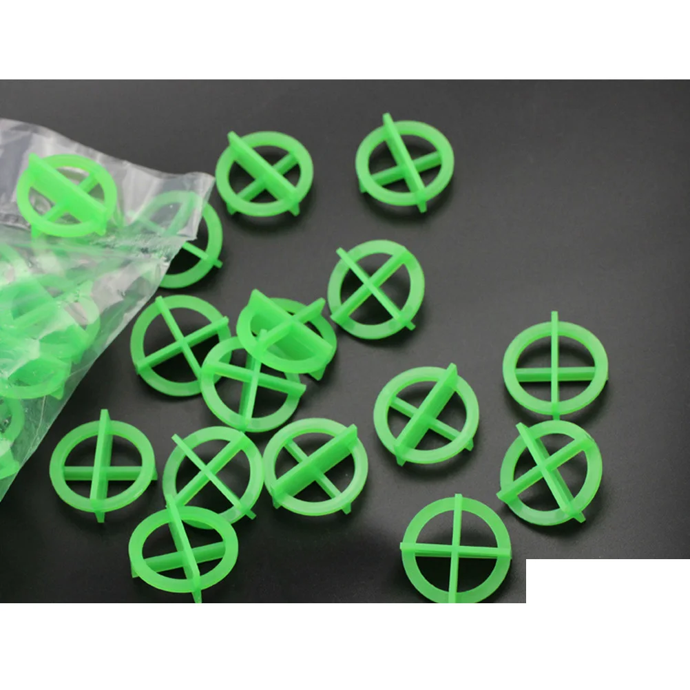 

100 Pcs Levelers Green Ceramic Wall Floor Construction Tools Removable Design PP Wall Construction Tool Material Easy Install