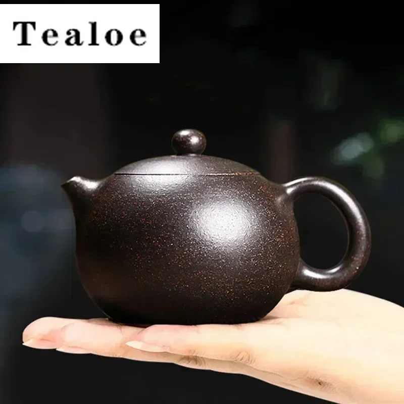 Yixing Purple Clay Teapot Famous Handmade Ball Hole Filter Xishi Tea Pot Chinese Authentic Zisha Tea Set Kettle Customized Gifts