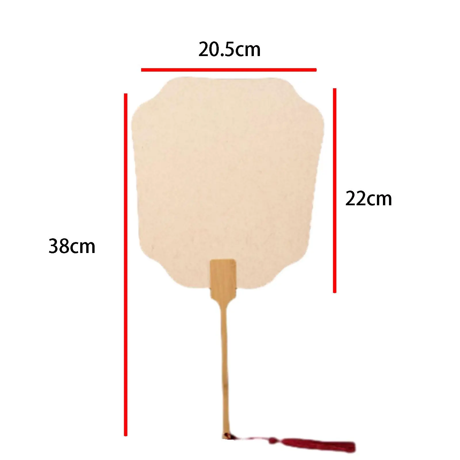 3x Ancient Fans Blank Paper Hand Fans for Home Decoration Crafts Calligraphy