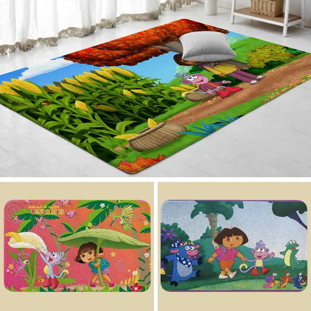 Dora The Explorer Floor Mat Living Room Rug For Bedroom Welcome Mat Outdoor Rug