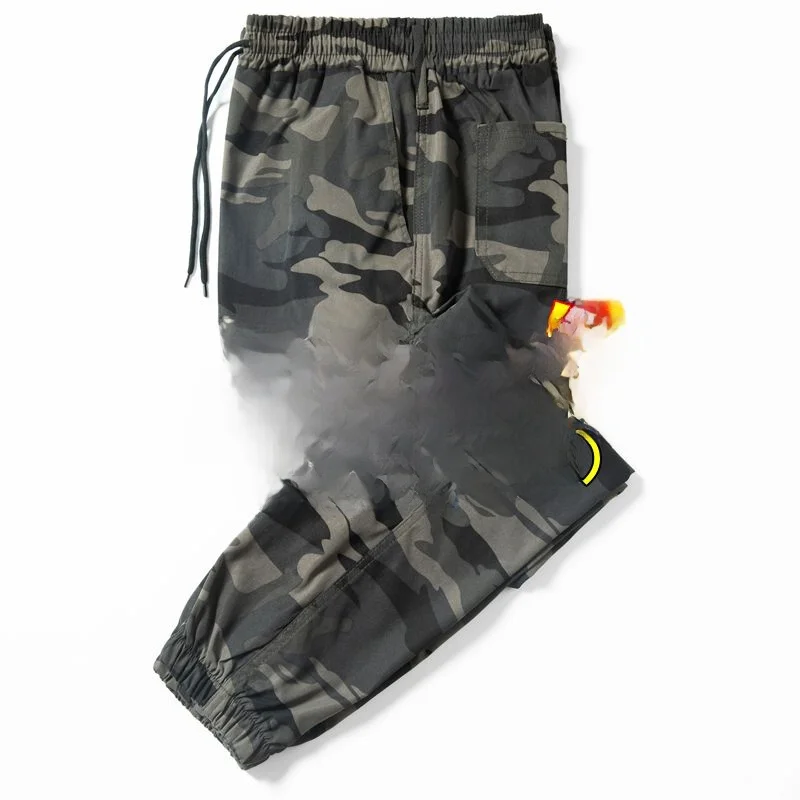 

Men's Camouflage Work Pants Wear Resistant Construction Workers' Field Workwear Autumn Labor Protection orm Loose Fit Hig...