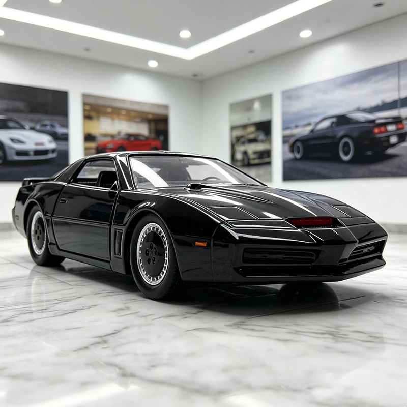 JADA 1:32 Knight Rider K.I.T.T. KITT 1982 Coche de Aleación Fundido a Presión y Vehículos, Modelo de Coche en Miniatura a Escala para Colección o Regalo
