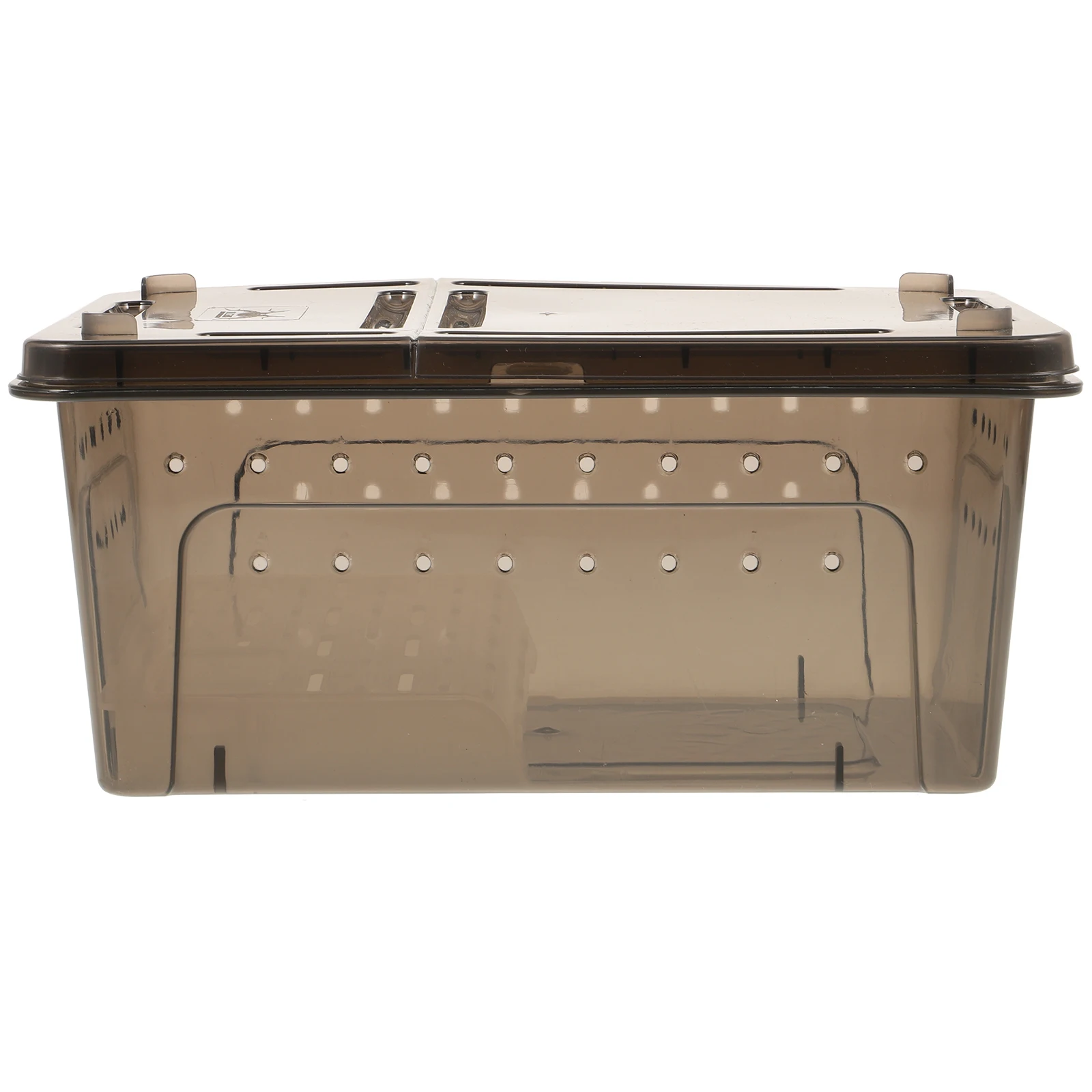 

Premium Tank With Platform Basking Area For Feeding Exercise Durable Plastic Tortoise Breeding Aquarium Black Color Turtle Tank