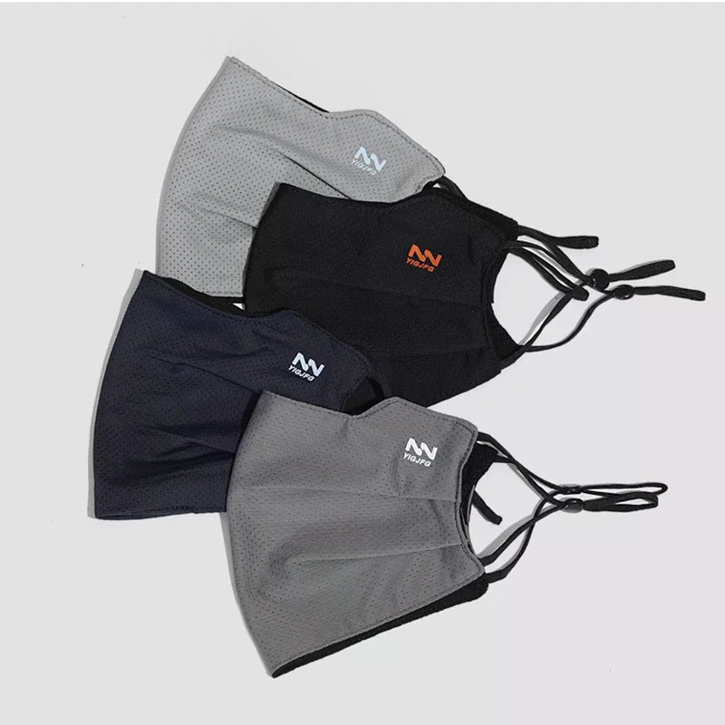 Sun Protection Face Mask For Men Reusable Breathable UV Face Shield Solid Color Washable Face Mask Summer Cycling Face Mask