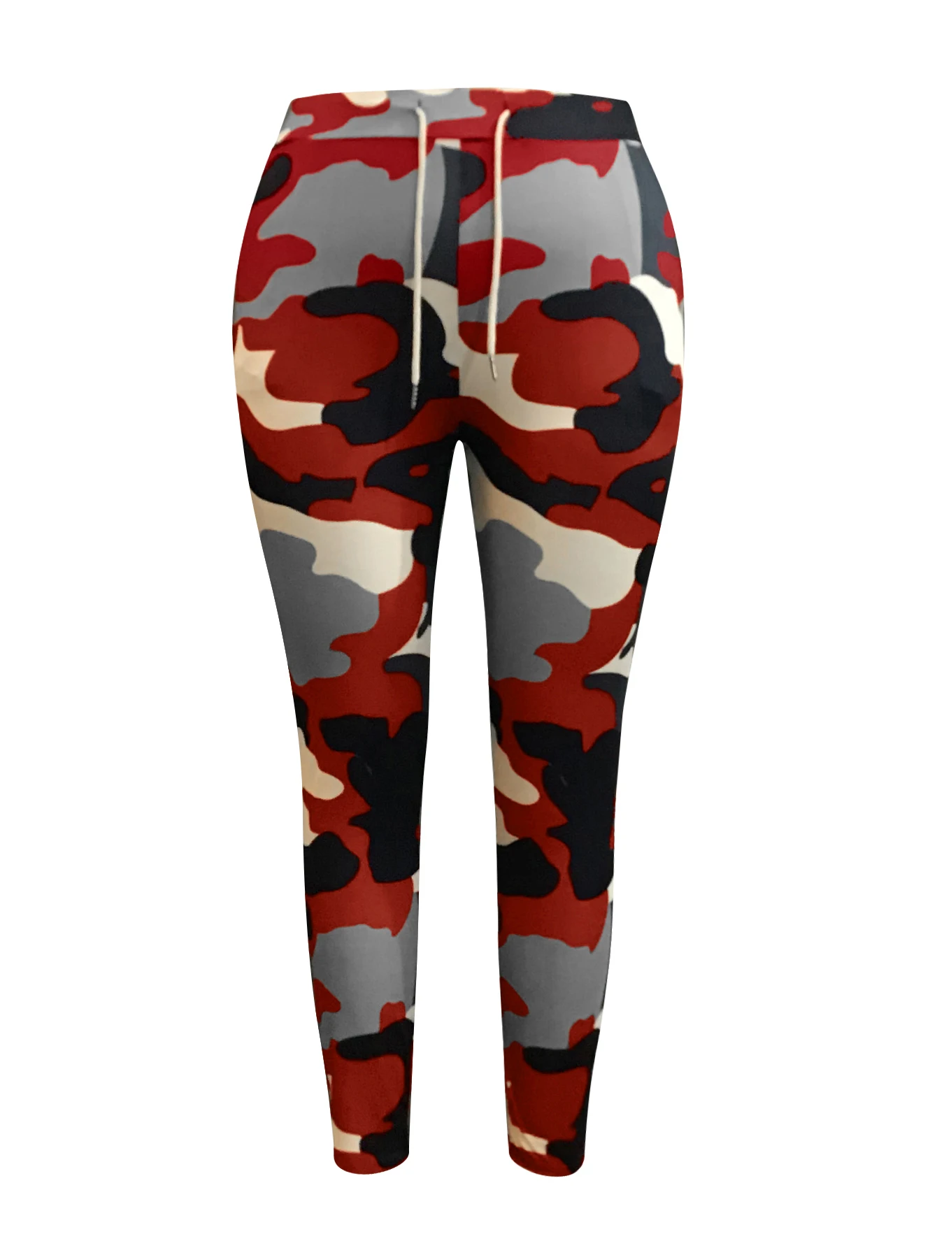 LW Plus Size 2Pcs pants set Camo Queen Letter Print Pants Set Women Casual Tracksuit Basic Slim Tee Shirt Skinny Flared Trousers