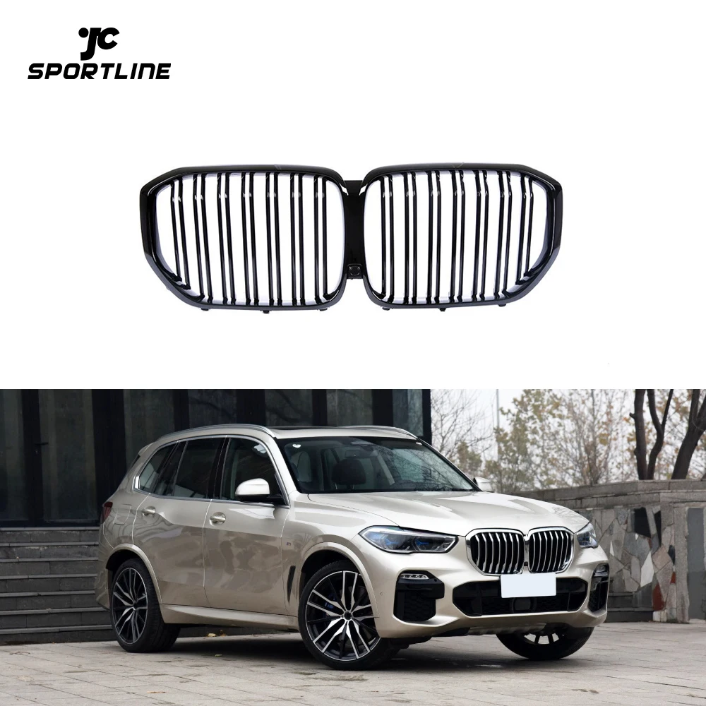 

Передняя решетка почек X5M Style Glossy Black X5 G05 для BMW X5 XDrive40i XDrive50i Sport 2019 2020