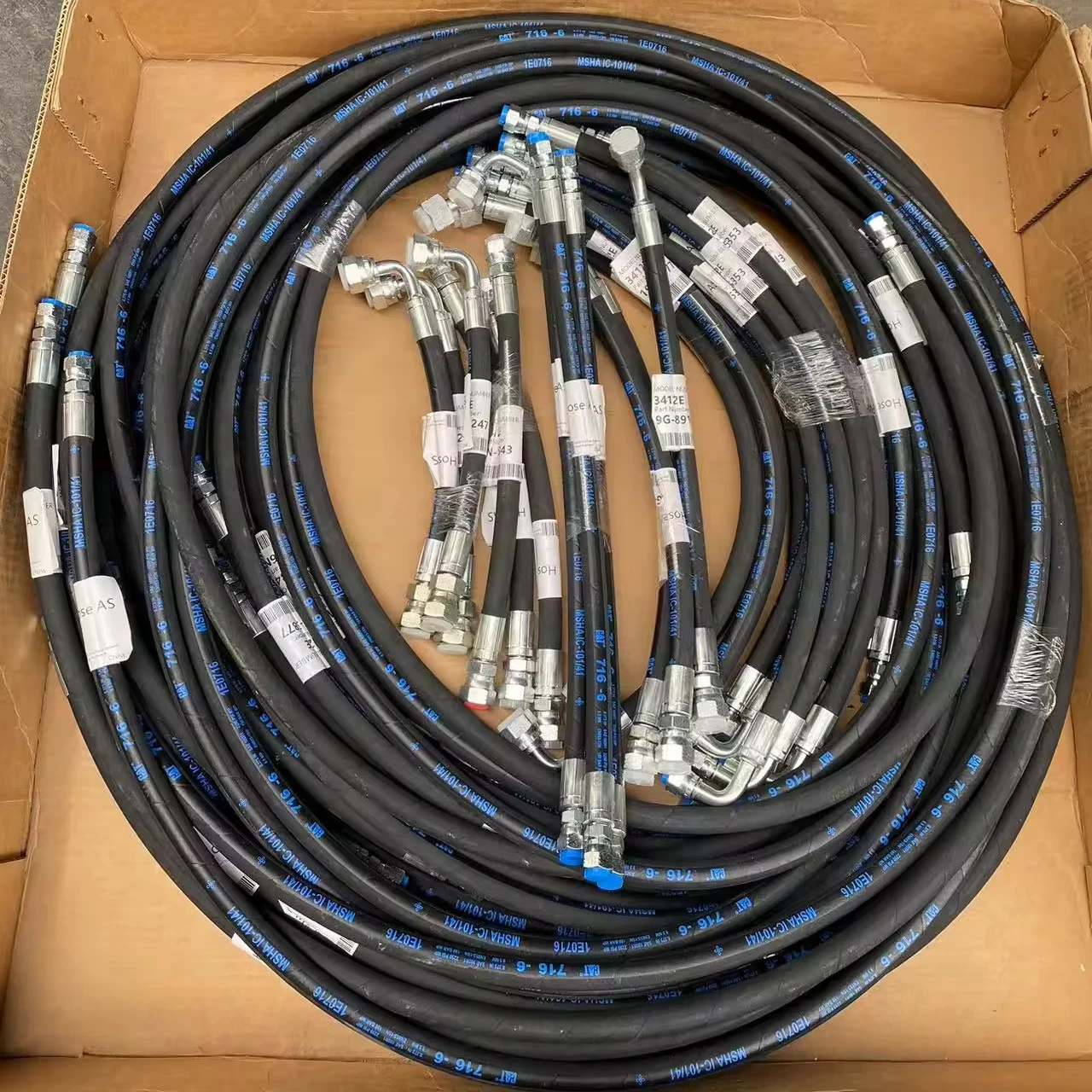 3412E High Temperature Hose Kit Engine Cooling Hose Assembly Heavy Equipment Engine Parts