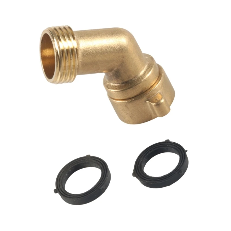 Y4UA Rustproof Brass Elbow Joint 3/4 Hose Bend Link Flexible Watering System Solution