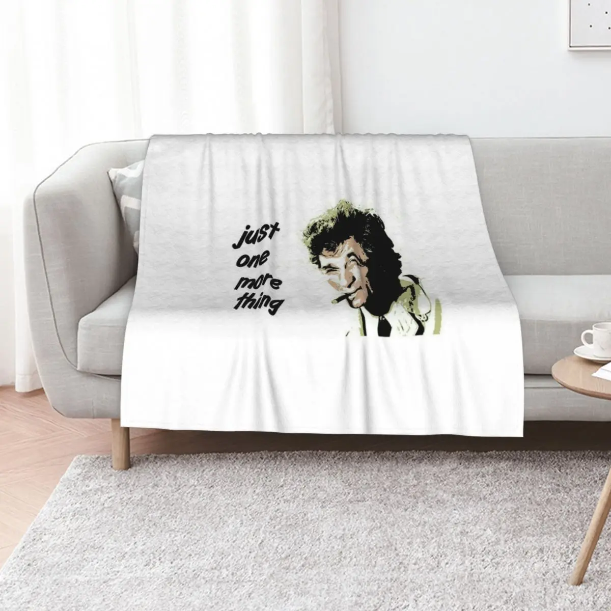 Columbo Throw Blanket Luxury Designer Cute valentine gift ideas Stuffeds funny gift Bed linens Blankets