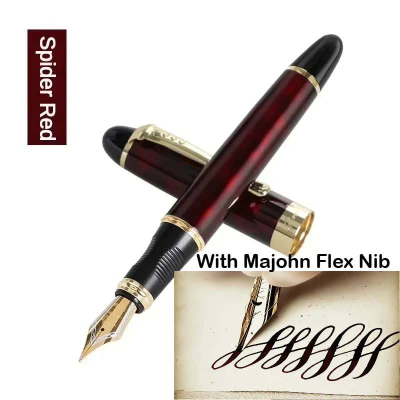 JINHAO X450 Füllfederhalter mit Majohn Flex Nib Kalligraphie-Stift, Metallstifte zum Schreiben, für Schule, Bürobedarf, Schreibwaren – Detail 11