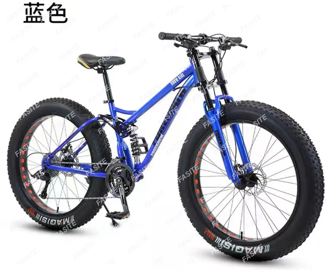 Price Aluminum Alloy Soft-tail Frame  26inch Snow Bike Fat Tire Bicycle