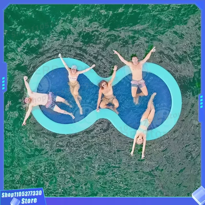 Super Relaxing Water Games Platform Portable Water Lounger Hammock Bed Pool Float Inflatable Pool Water Hammock for Sale