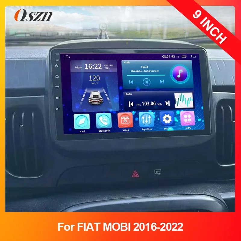 

For FIAT MOBI 2016-2022 Fitting Panel Kit Adapter Android Radio Dashboard Head Unit Mounting Car Frame 9 Inch Fascia