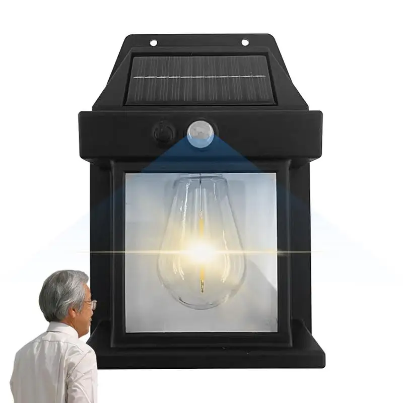 Applique Murale Solaire à 62 LED avec Détecteur de Mouvement, Imperméable, Éclairage d'Extérieur, Idéal pour un Jardin ou une Clôture