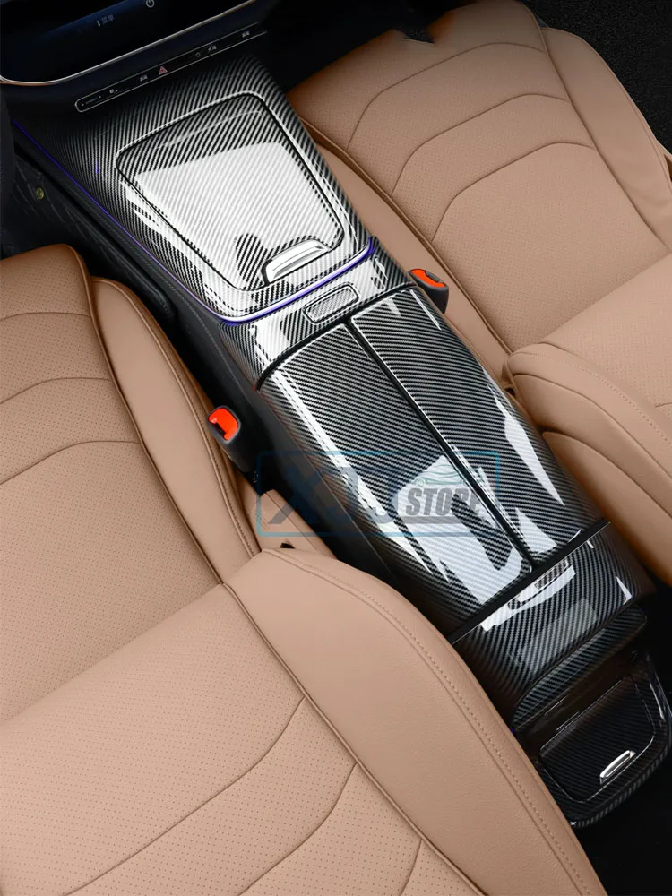 

Fit for Mercedes Benz E Class W214 2024 2025 2026 Carbon Fiber Texture Interior Overlay Covers Upgrade Inner Decoration