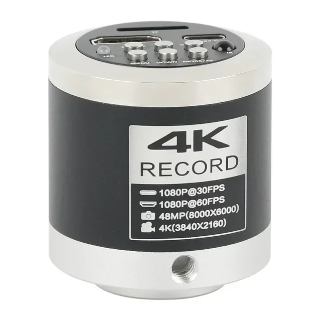 Kamera Mikroskopowa Wideo 4K 48MP 1080P HDMI Type-C PC Laboratoryjna Przemysłowa z Nagrywaniem na Kartę TF do Telefonu, Naprawy PCB
