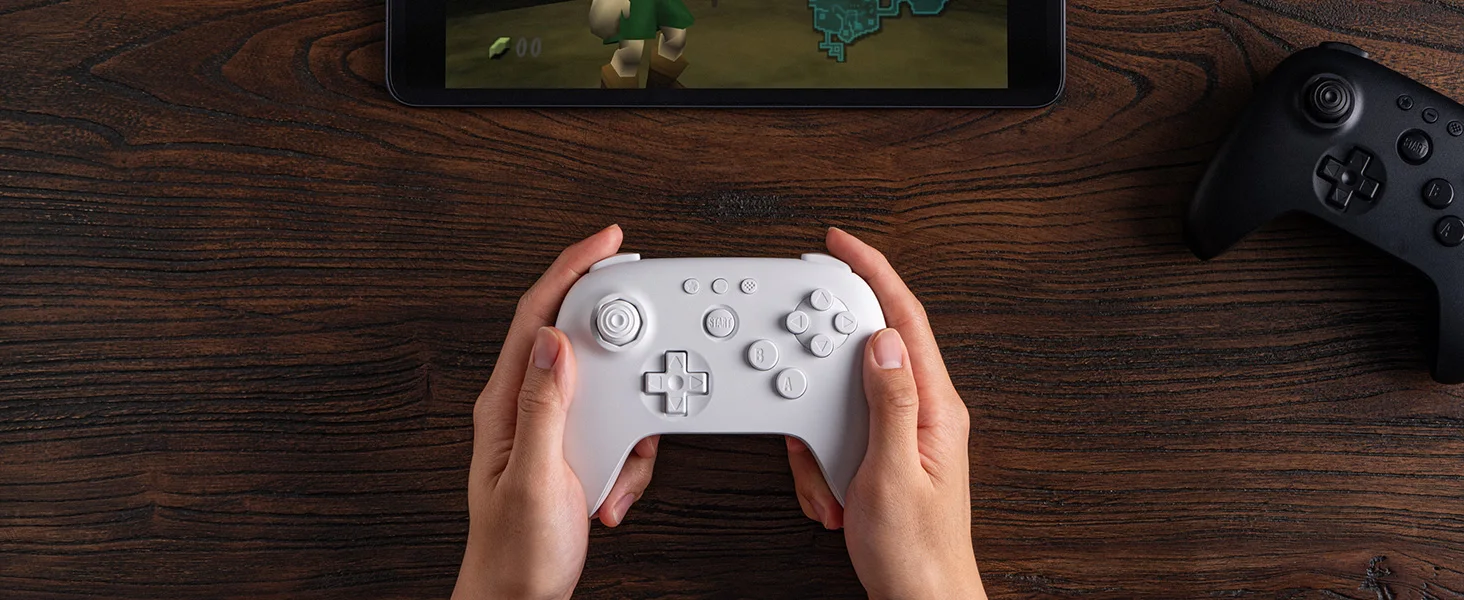 8BitDo Grauer N64 Bluetooth-Controller für Analogue 3D, Nintendo Switch, Switch 2, Gaming-Joystick-Gamepad für Windows und Android – Detail 10