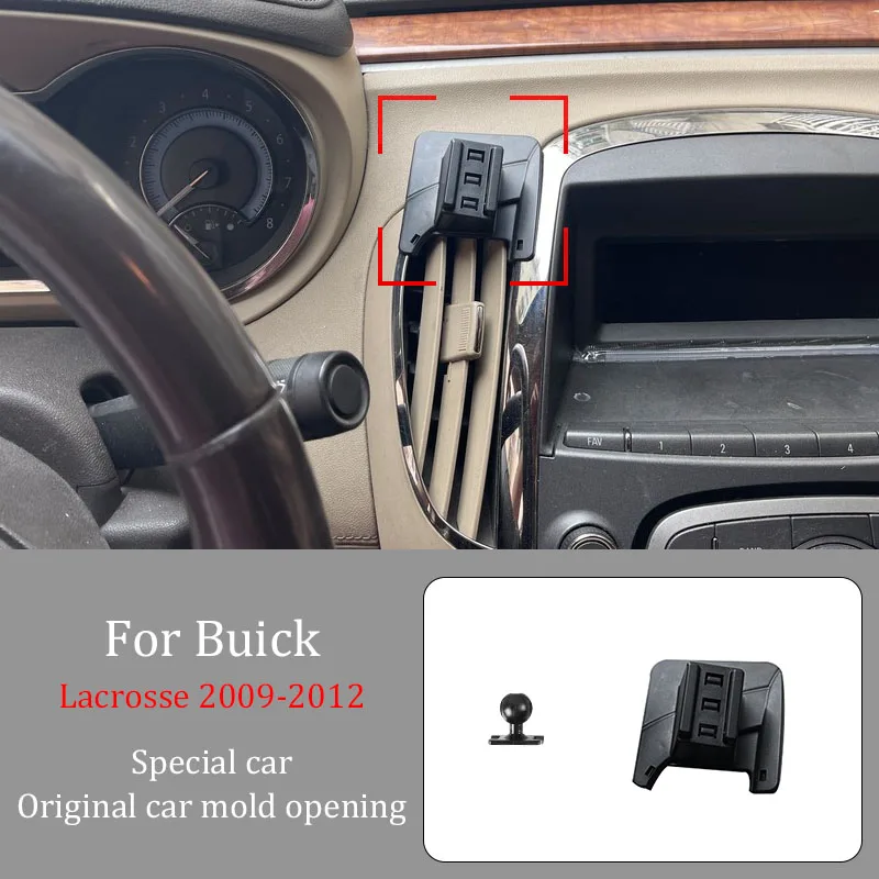 

For Buick Lacrosse 09-12 Car Infrared Induction Mobile Phone Wireless Charging Bracket DIY Custom Pattern Navigation Bracket